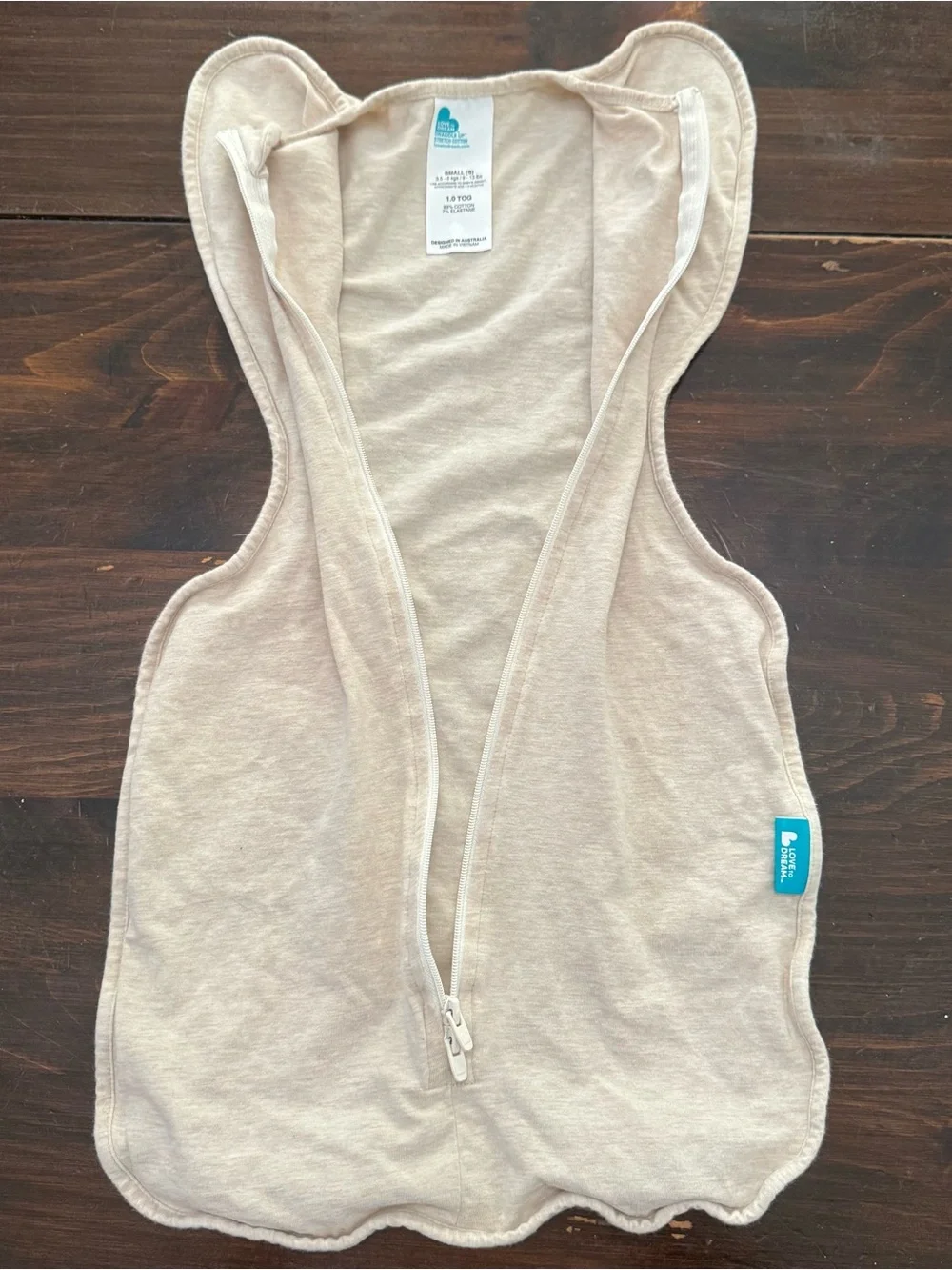 Love to Dream Swaddle Up Sleep Sack Cotton Size Small Oatmeal Heather